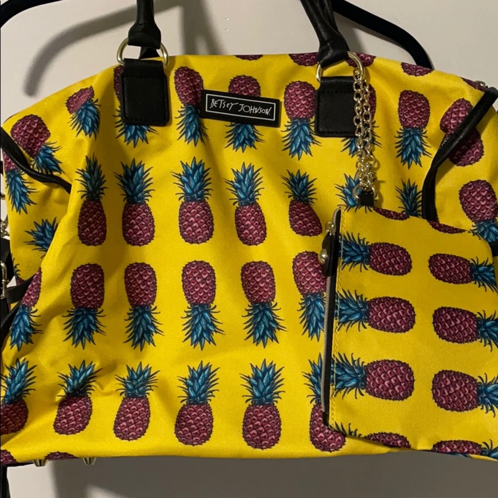 Betsey Johnson Pineapple Weekender Bag